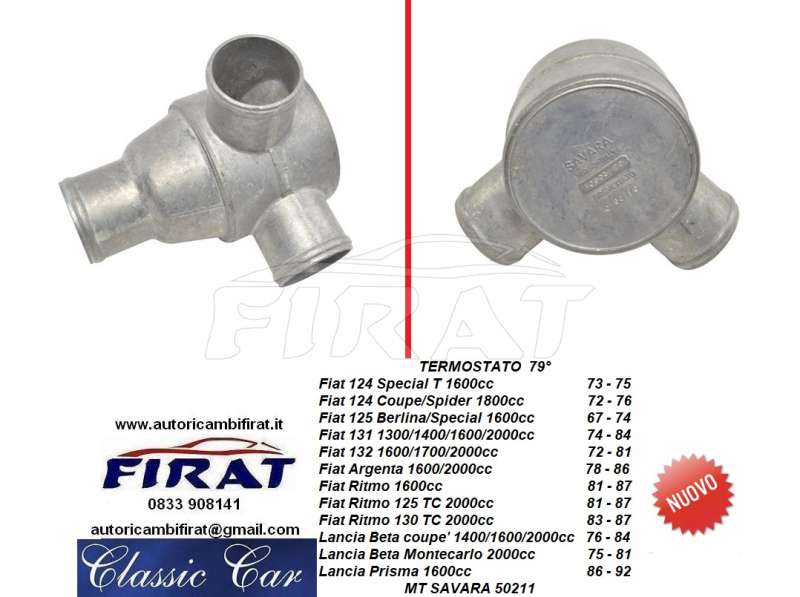 TERMOSTATO FIAT 124-125-131-132-RITMO-BETA-PRISMA (50211)